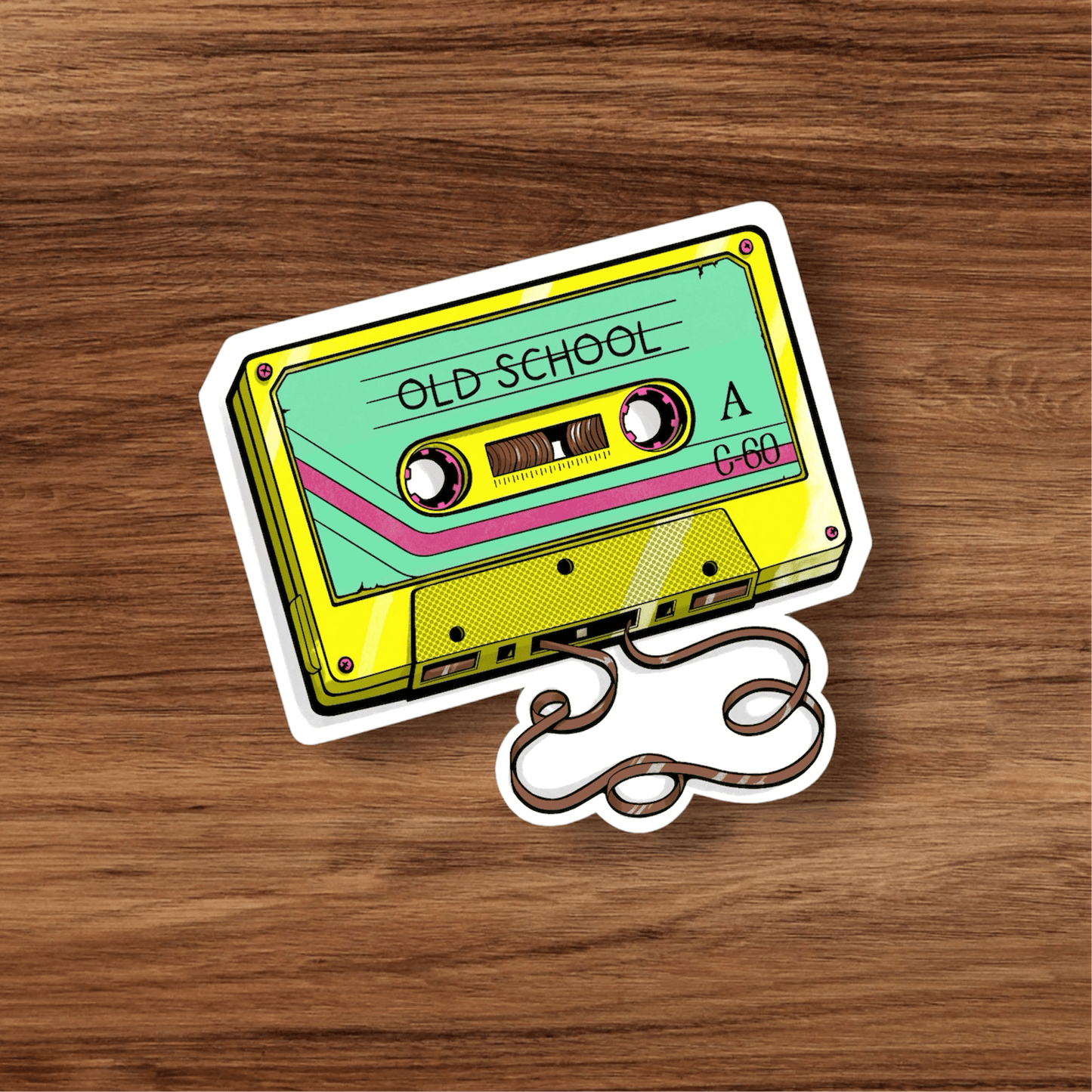 Old School Cassette Tape Sticker
