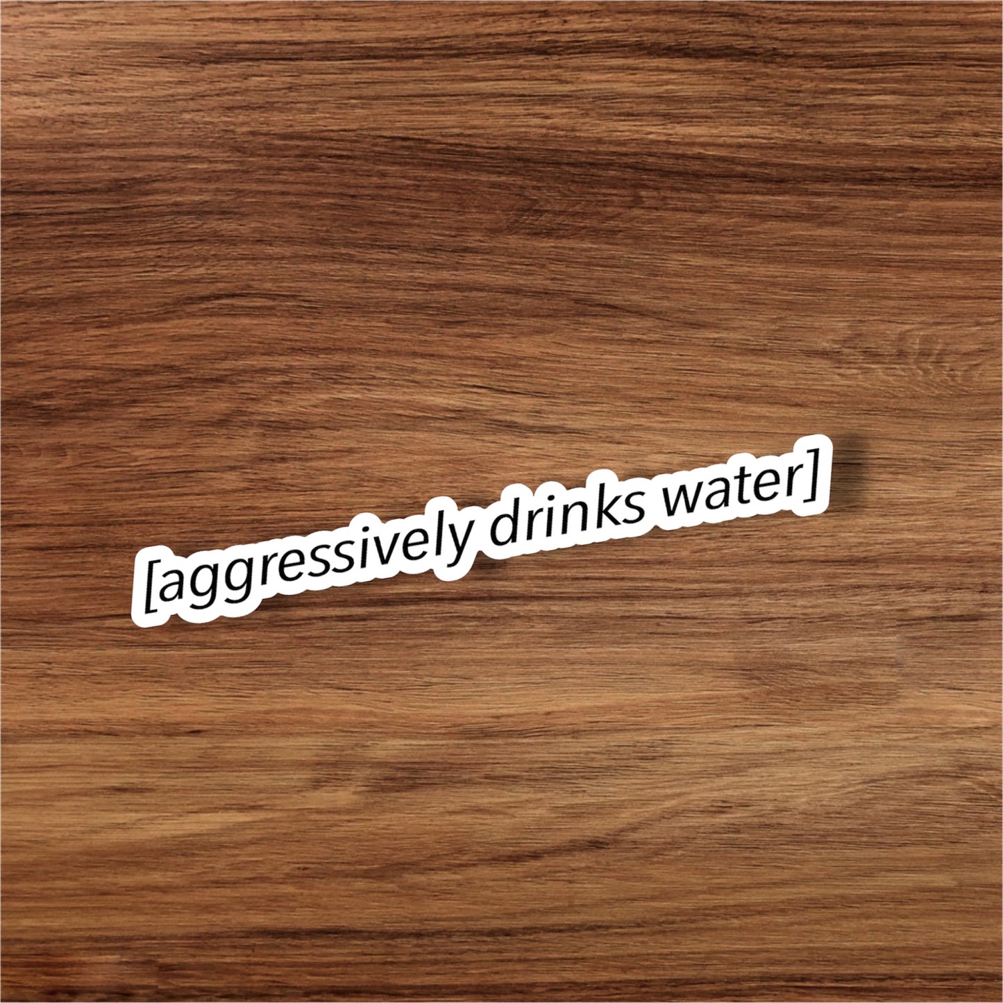 Aggressivly Drinks Water