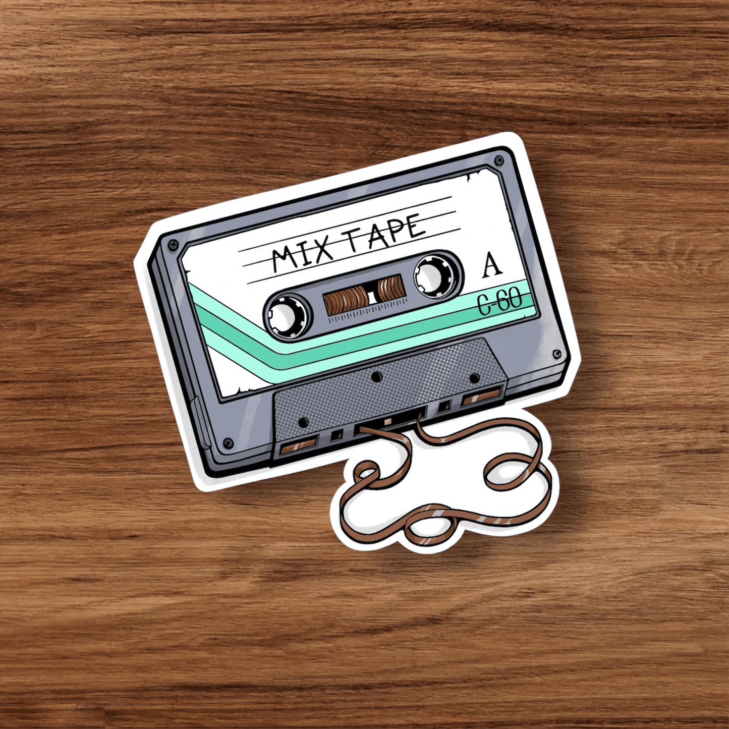Mix Tape Cassette Sticker